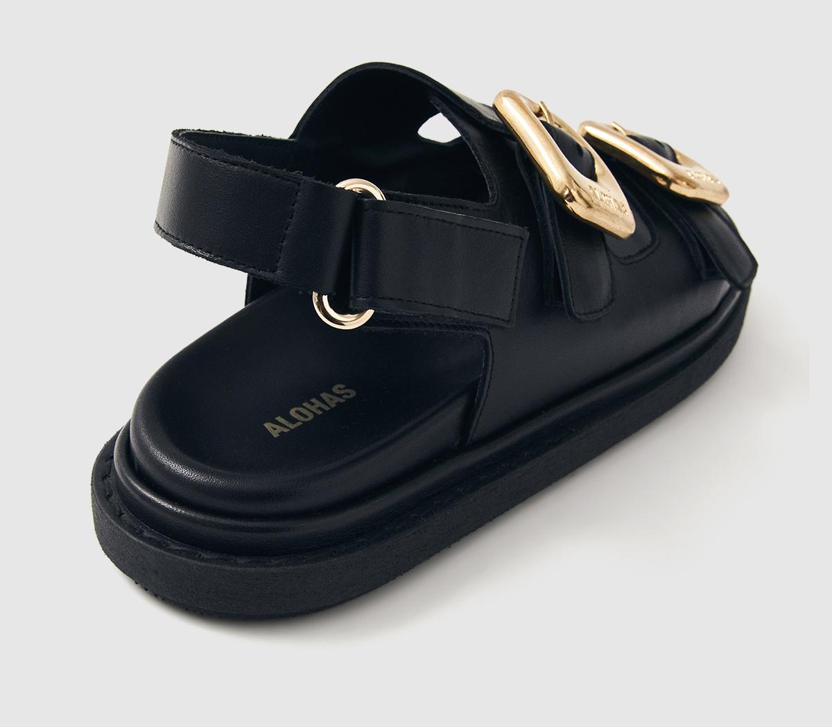 ALOHASDaria SandalBlack Leather