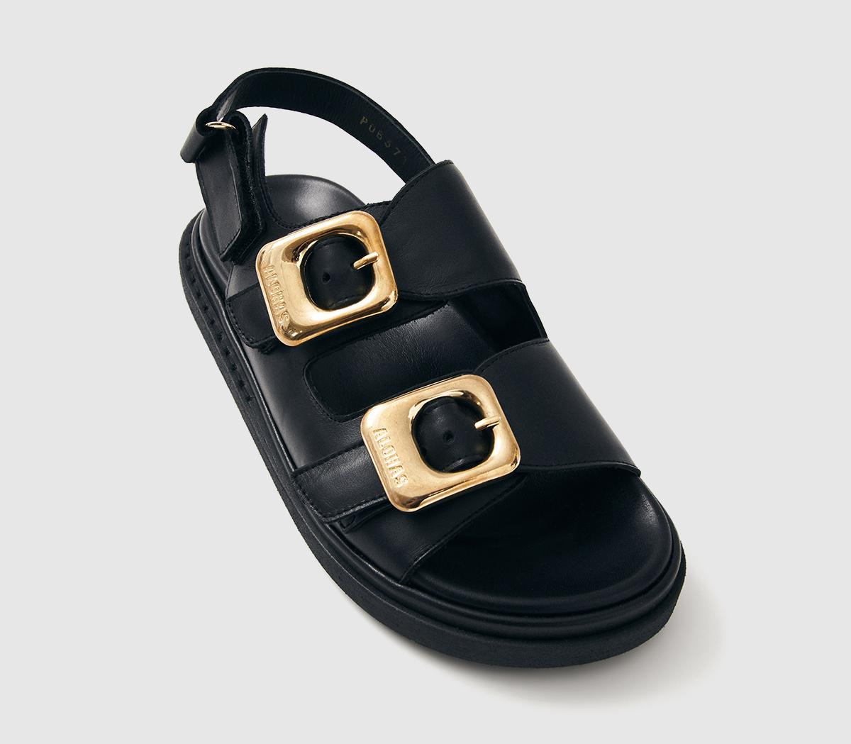 ALOHASDaria SandalBlack Leather