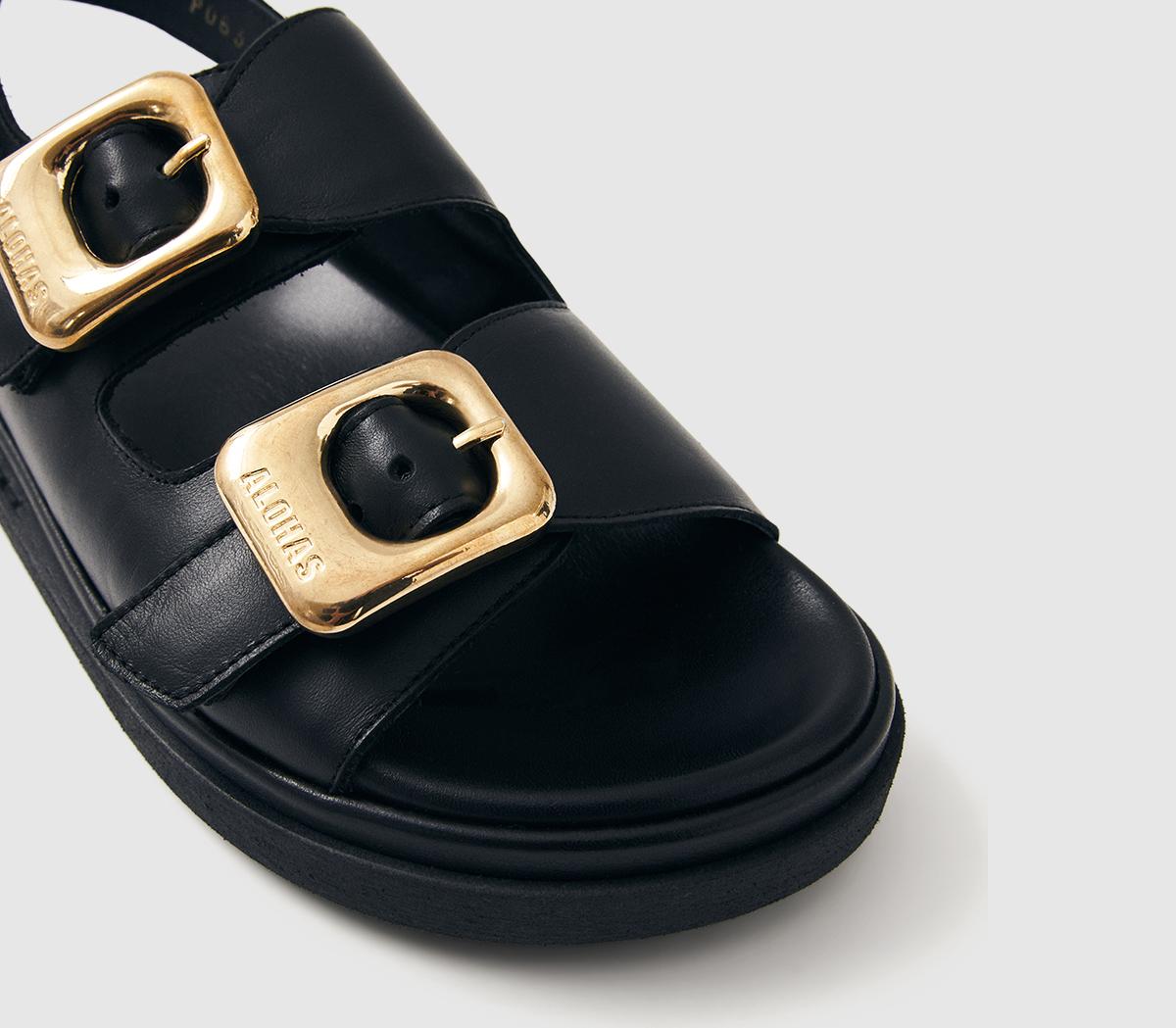 ALOHASDaria SandalBlack Leather