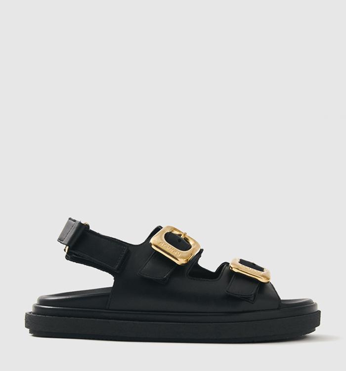 ALOHAS Daria Sandal Black Leather