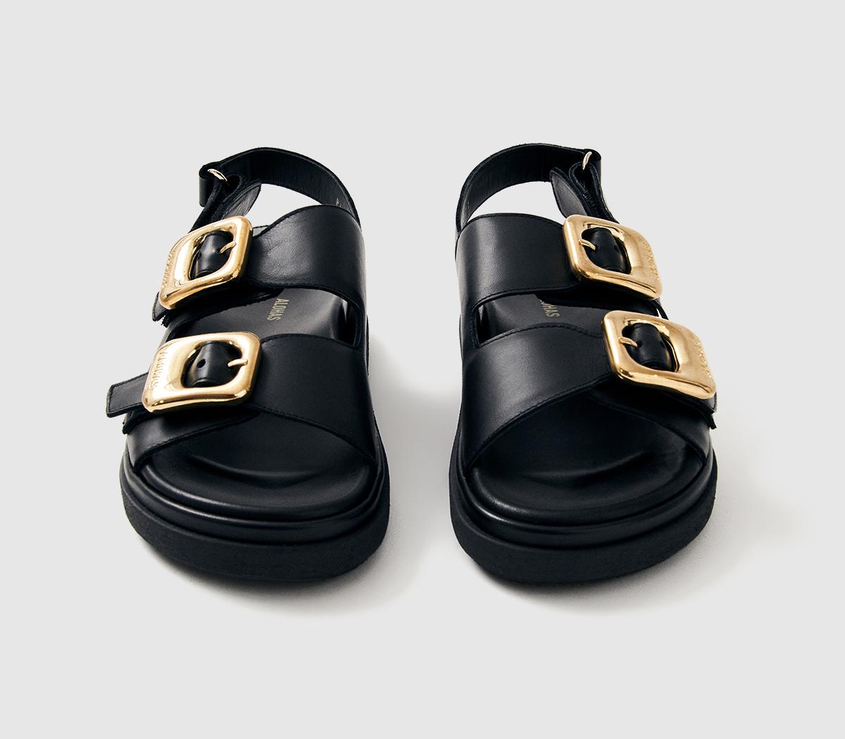 ALOHASDaria SandalBlack Leather