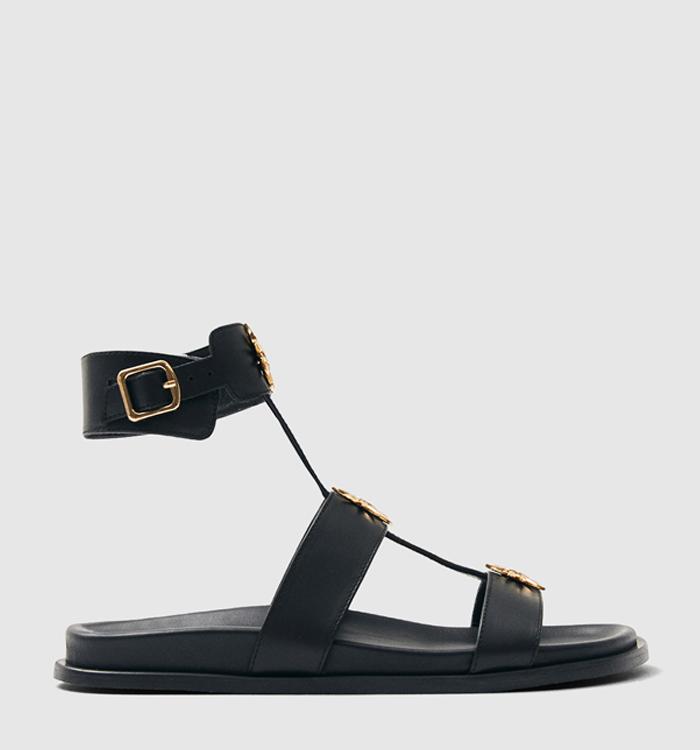 ALOHAS Clarissa Sandal Black Leather