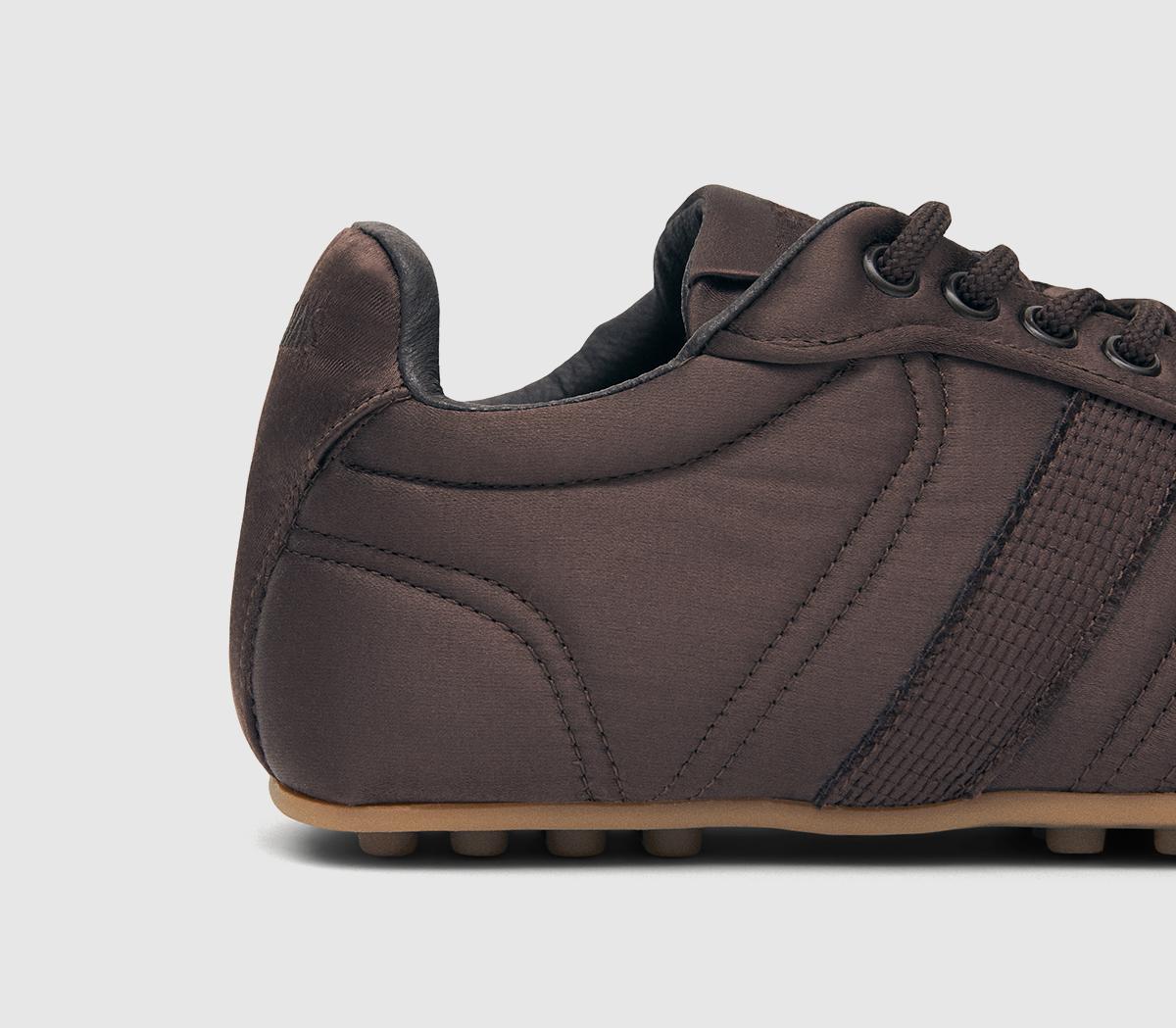 茶 Rafy ALOHAS Tb.69 Rife Sneakers Brown Satin - Women's Trainers