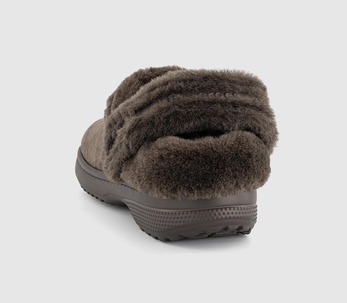 CrocsClassic Unfurgettable Suede ClogsEspresso