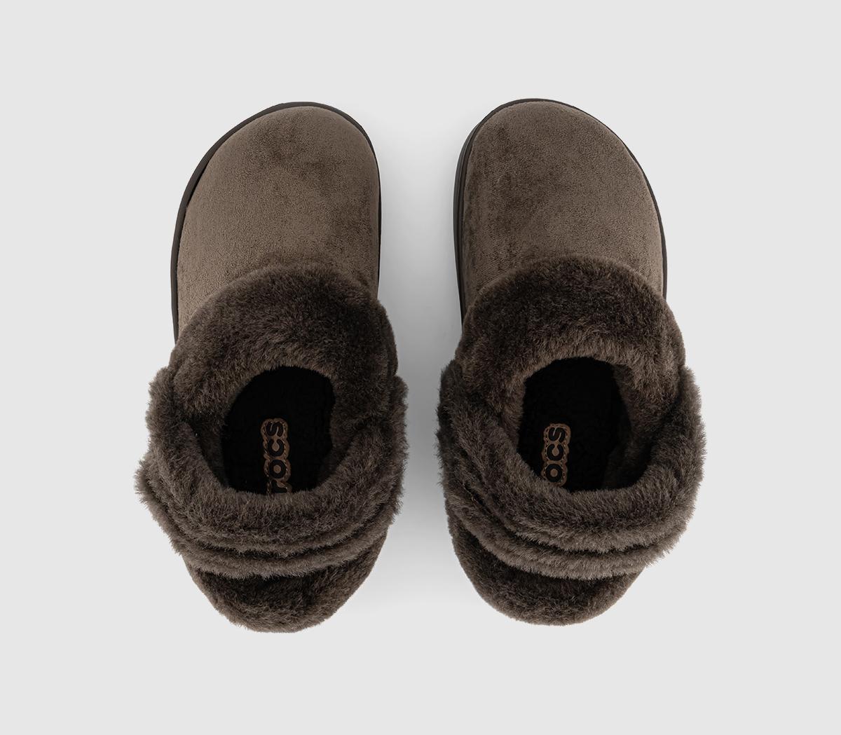 CrocsClassic Unfurgettable Suede ClogsEspresso