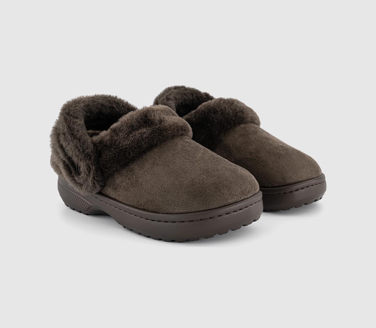 CrocsClassic Unfurgettable Suede ClogsEspresso