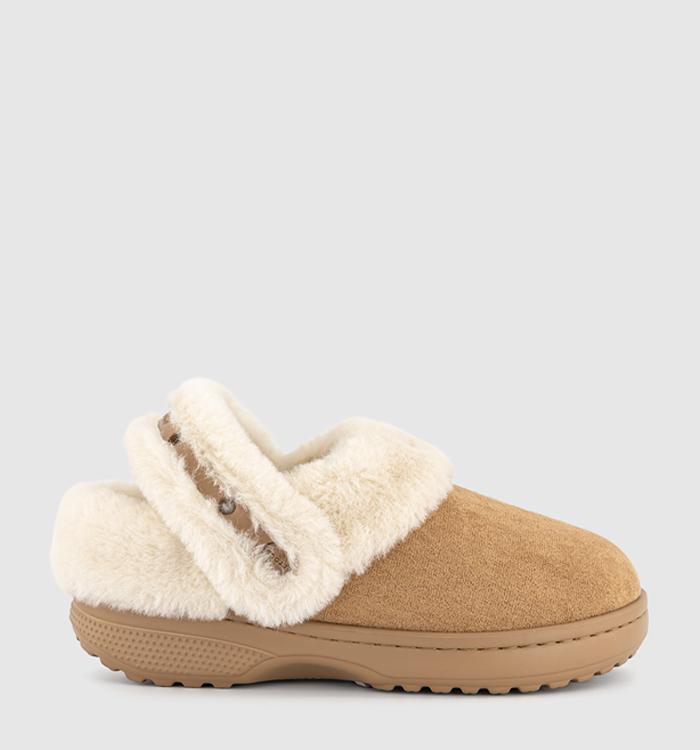 Crocs Classic Unfurgettable Suede Clogs Sepia