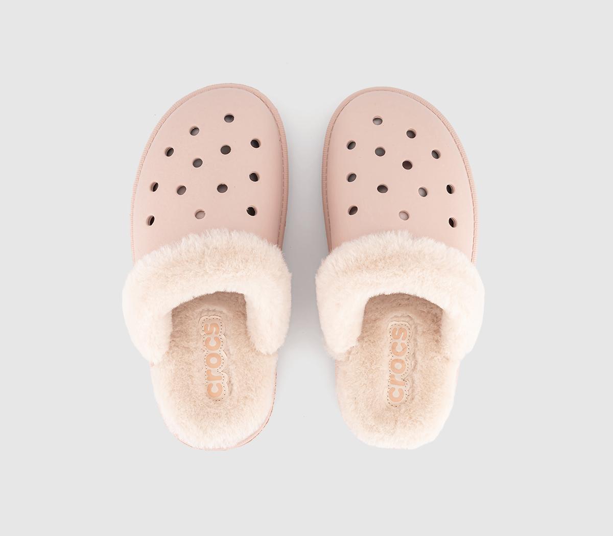 CrocsClassic Fuzz Scuff SlippersQuartz