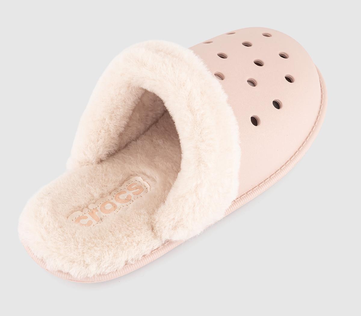 CrocsClassic Fuzz Scuff SlippersQuartz