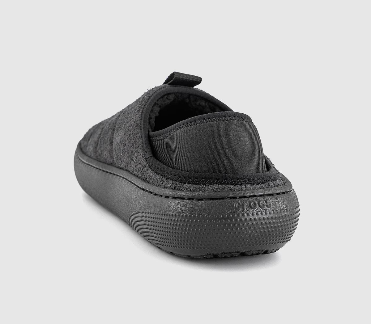 CrocsClassic Sueded Moc SlippersBlack