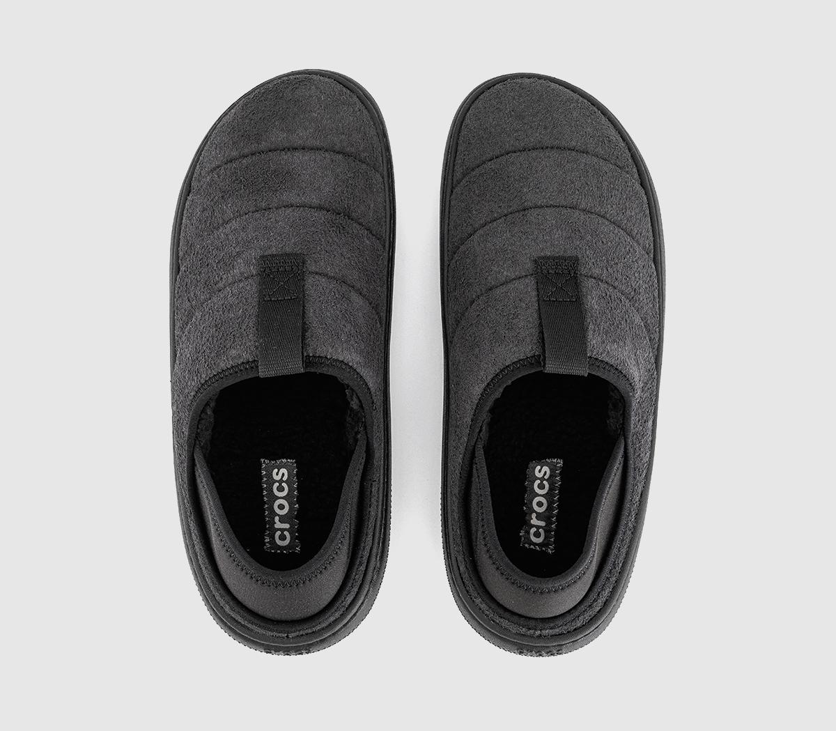 CrocsClassic Sueded Moc SlippersBlack