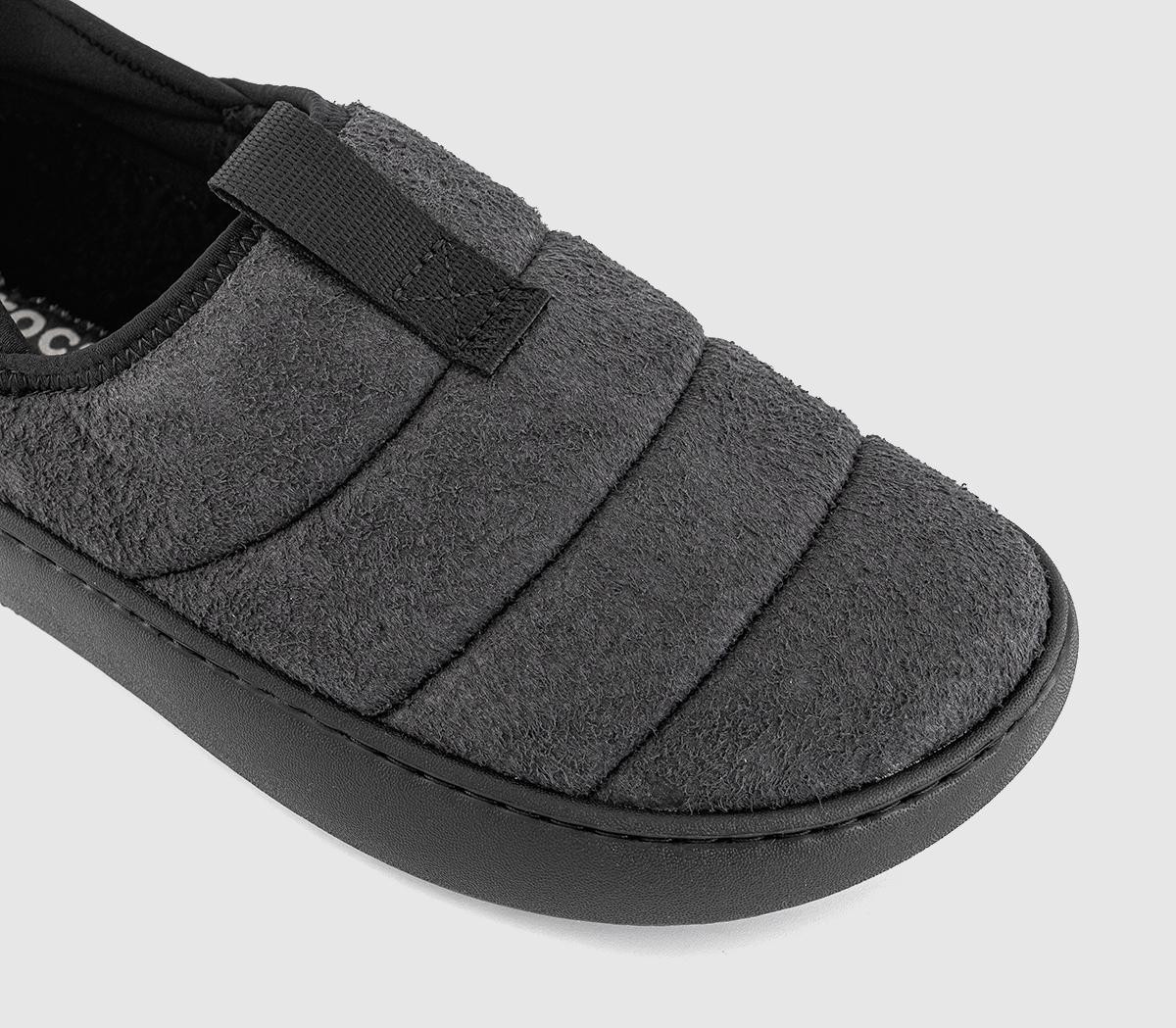 CrocsClassic Sueded Moc SlippersBlack