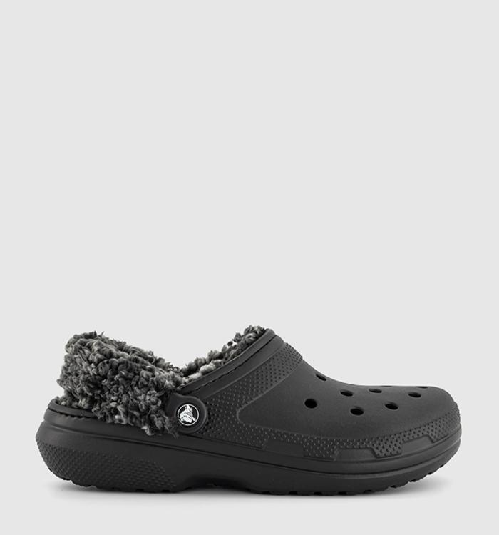 Crocs Classic Fleece Lined Clogs Black