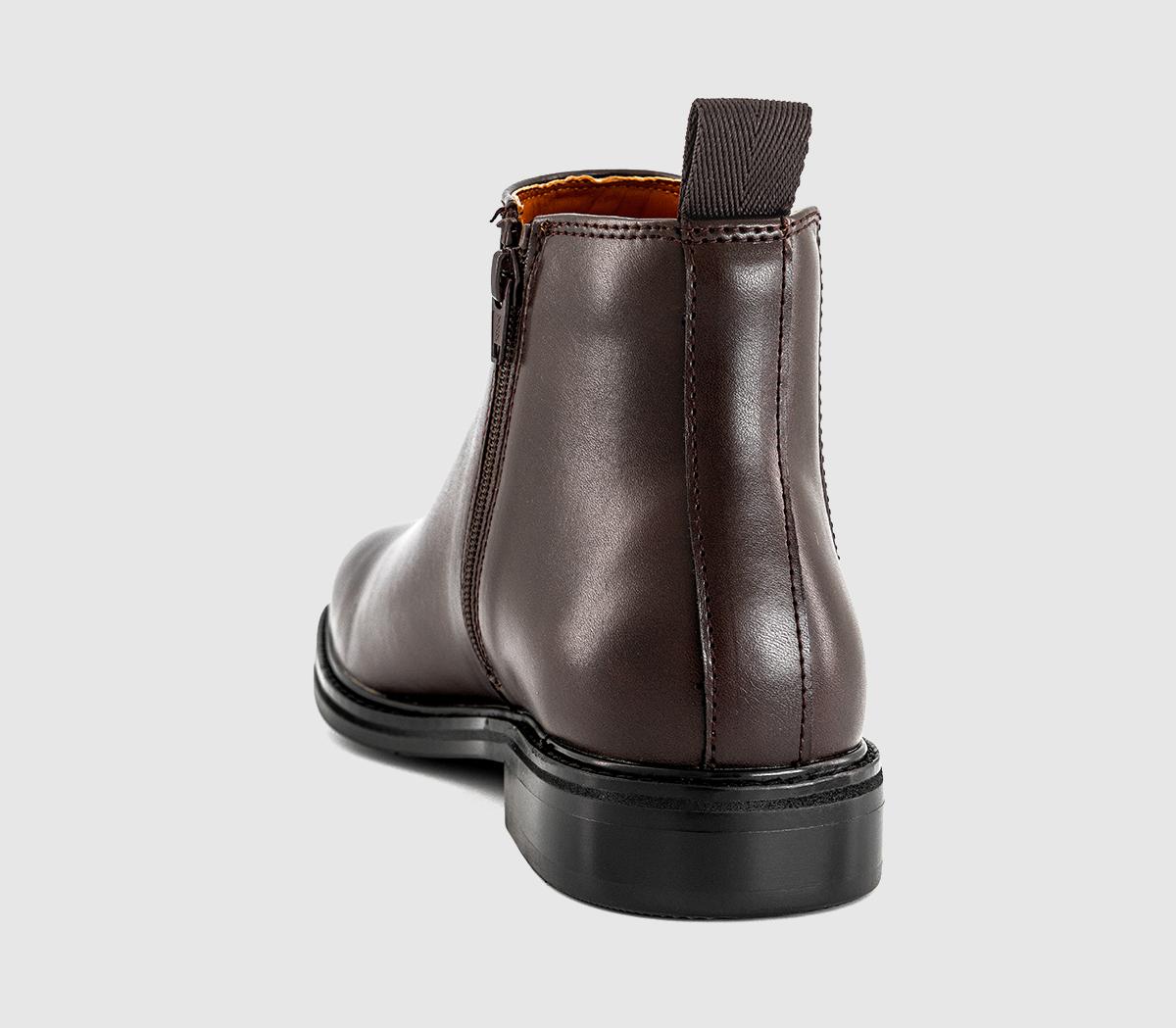 OFFICEBraxton Inside Zip Smart Chelsea BootsBrown