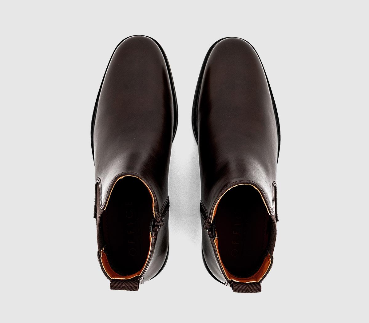 OFFICEBraxton Inside Zip Smart Chelsea BootsBrown