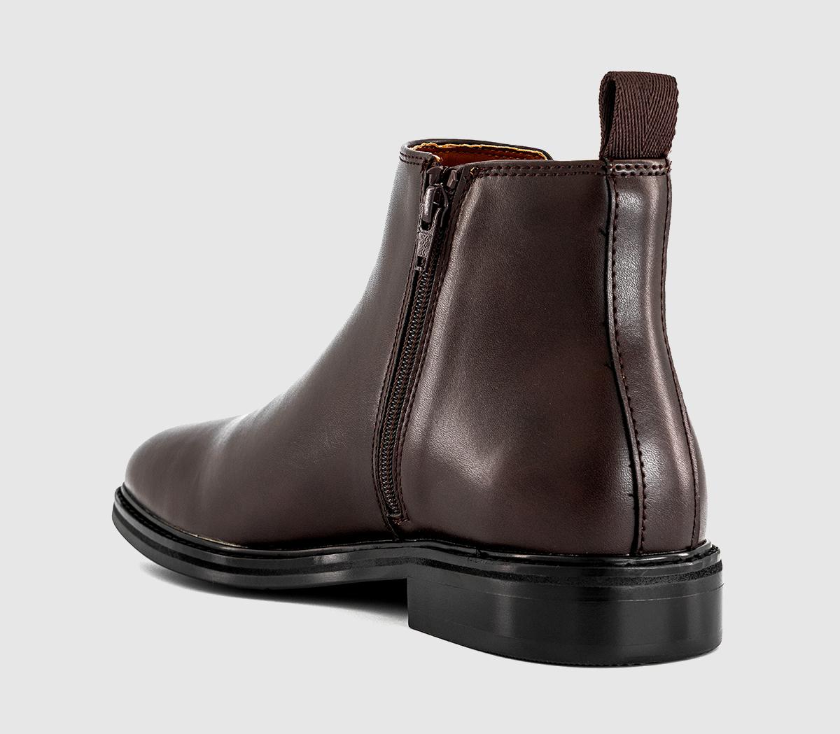 OFFICEBraxton Inside Zip Smart Chelsea BootsBrown