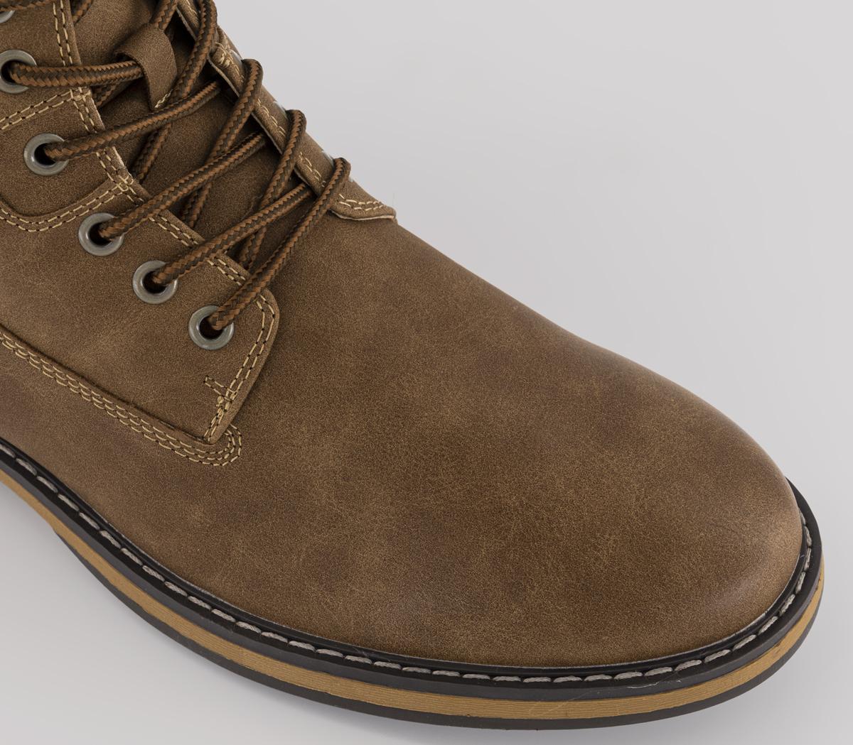 OFFICEBrodie Borg Lined Lace Up BootsTan