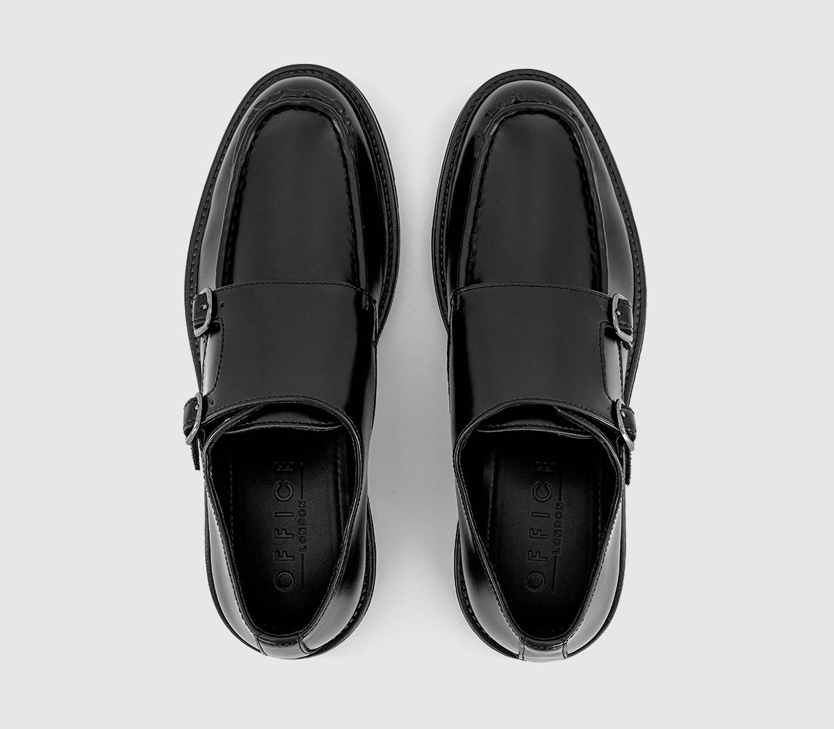 OFFICEMarcus Chunky Monk Strap ShoesBlack