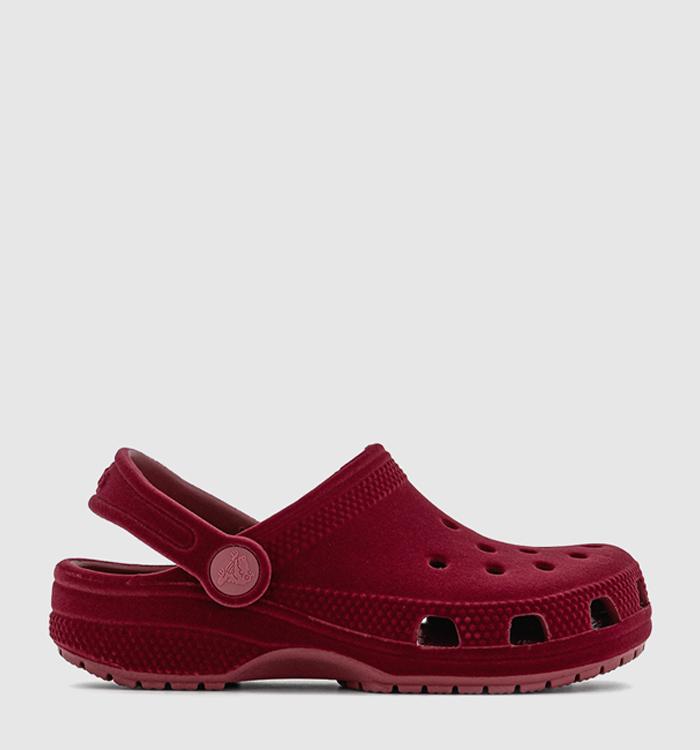 Crocs Classic Velvet Clog Kids Beetroot
