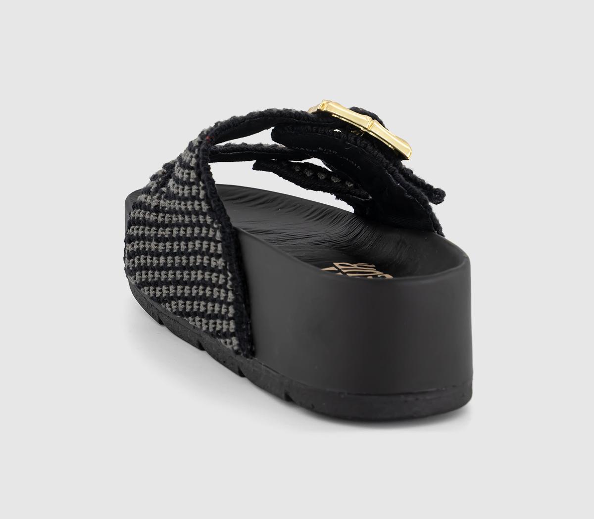 Desert FleurSuper Crochet Slides Desert FleurSuper Crochet SlidesBlack