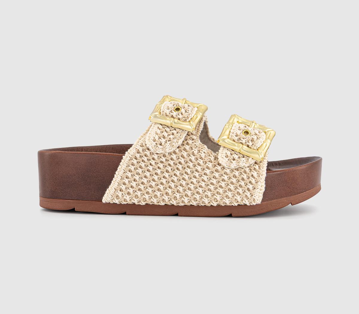 Desert FleurSuper Crochet SlidesNatural