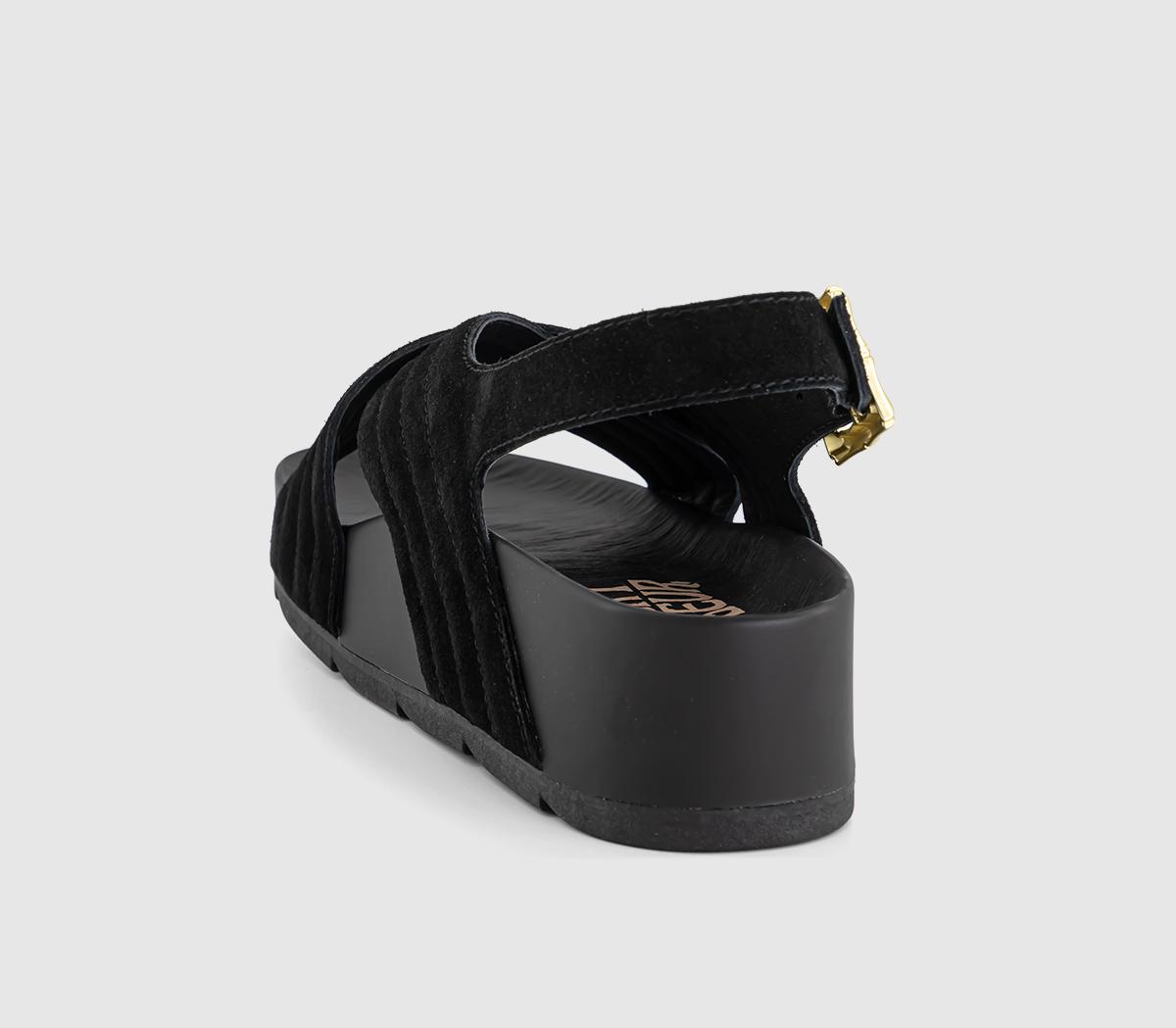 Desert FleurSparks Cross Strap Sandals Desert FleurSparks Cross Strap SandalsBlack