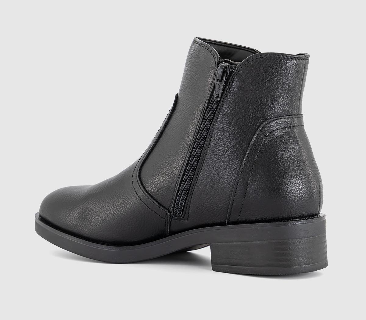 OFFICEAgnes Side Zip Ankle BootsBlack