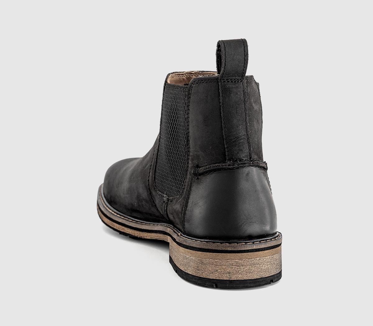 OFFICEBernard Nubuck Chelsea BootsBlack Nubuck