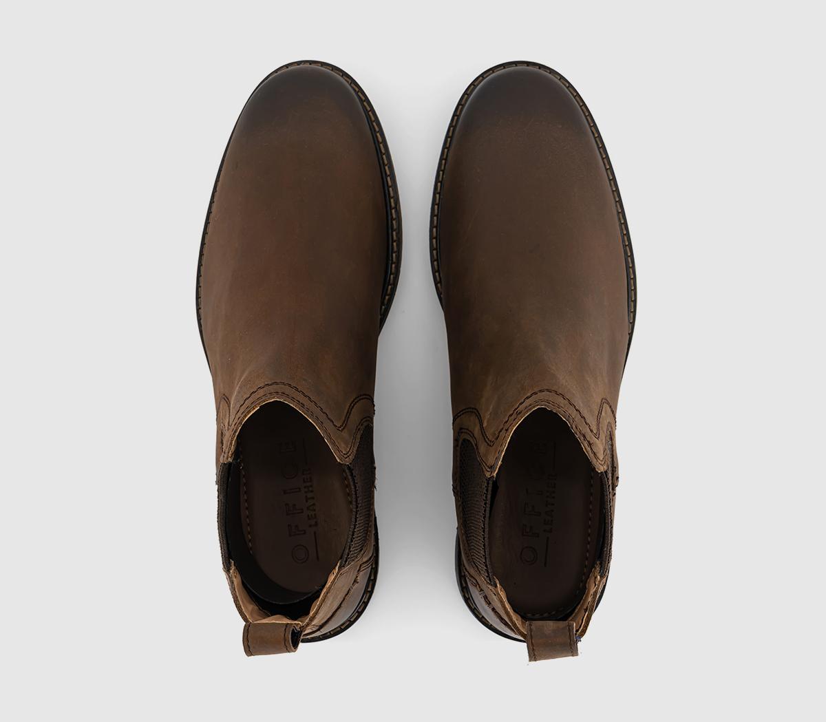 OFFICEBernard Nubuck Chelsea Boots Brown Nubuck