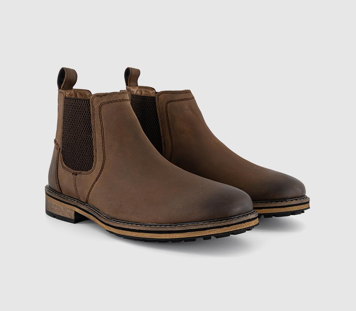 OFFICEBernard Nubuck Chelsea Boots Brown Nubuck
