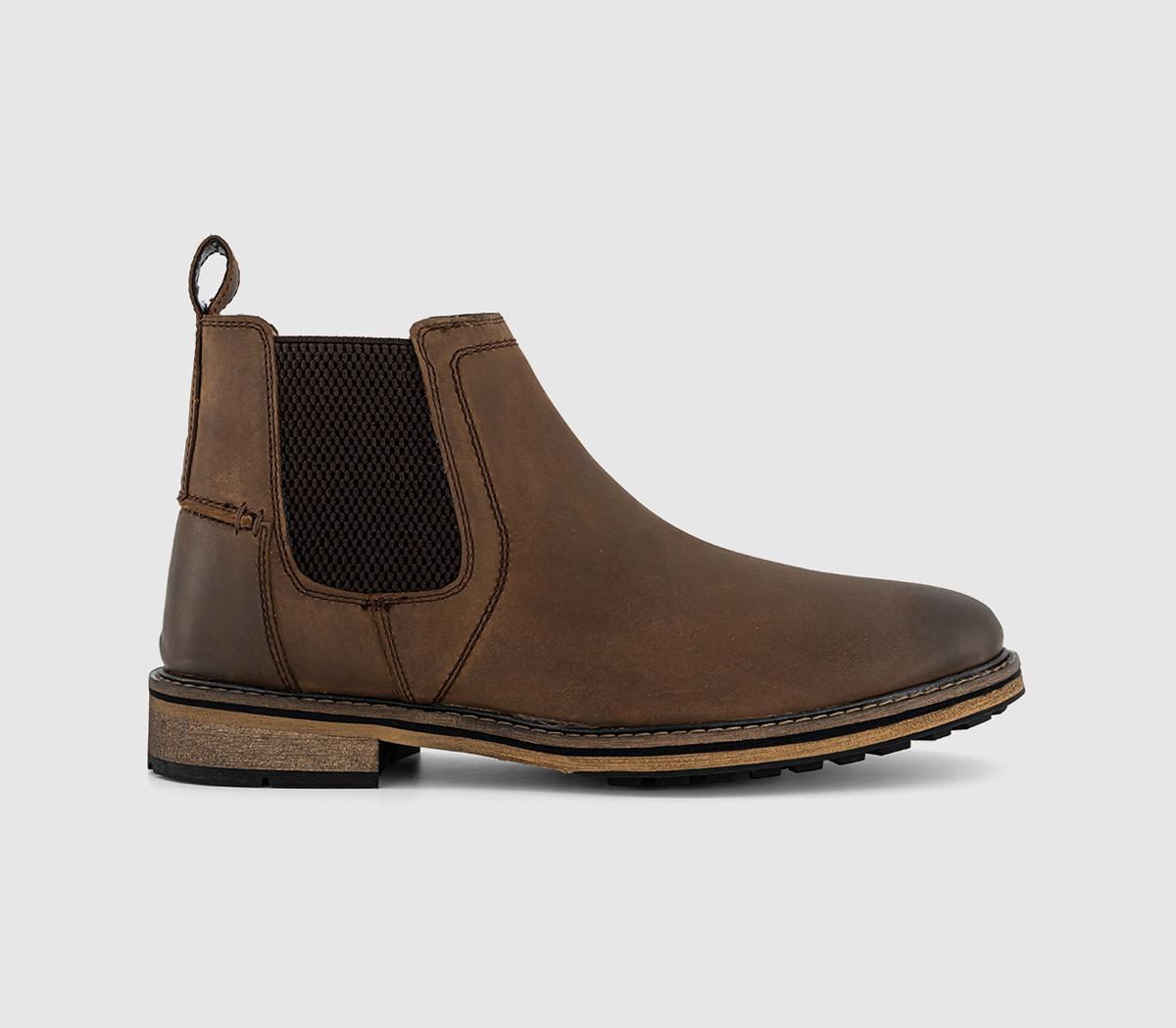 OFFICEBernard Nubuck Chelsea Boots Brown Nubuck