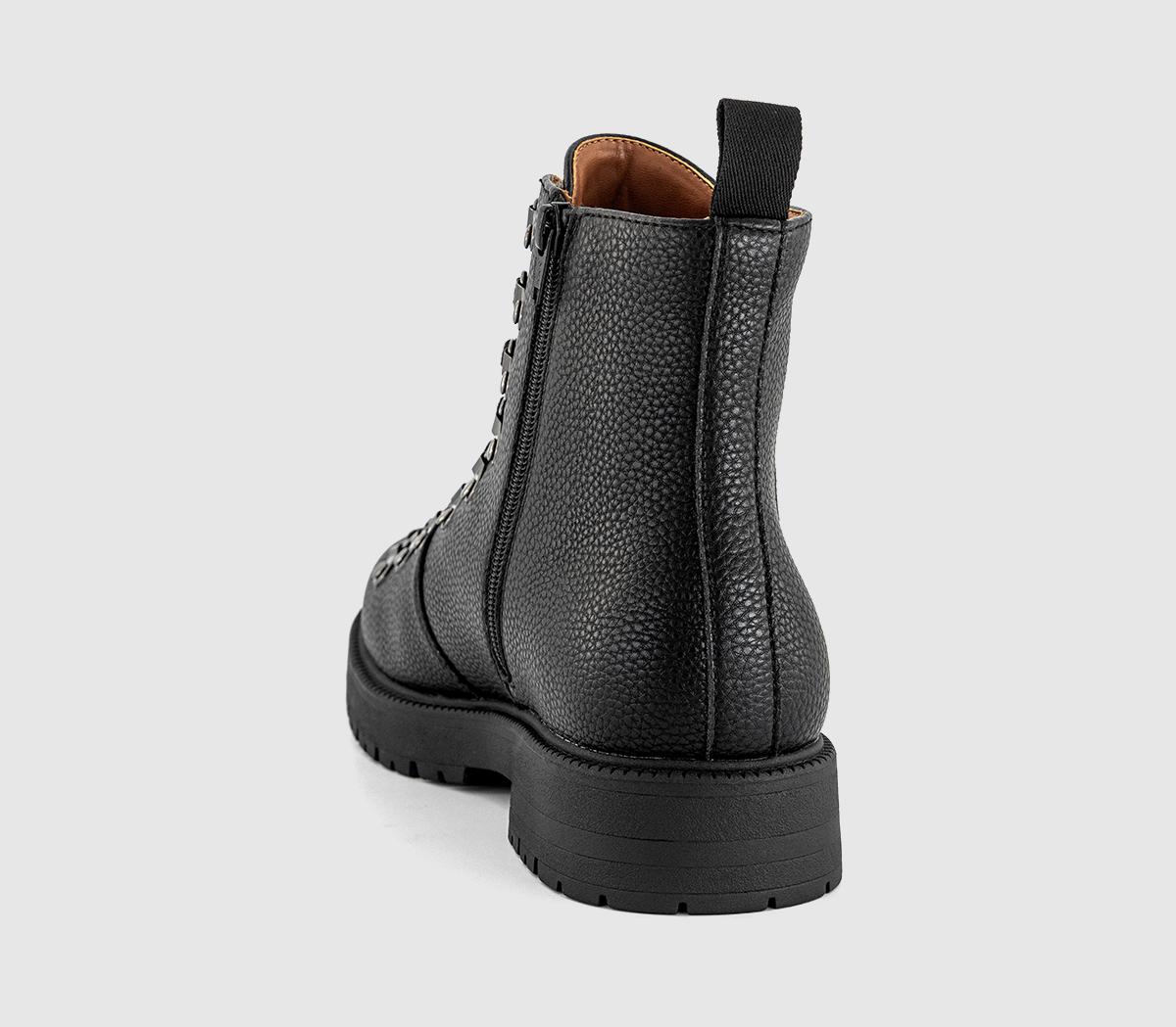 OFFICEBenson 9 Eyelet Lace Up BootsBlack