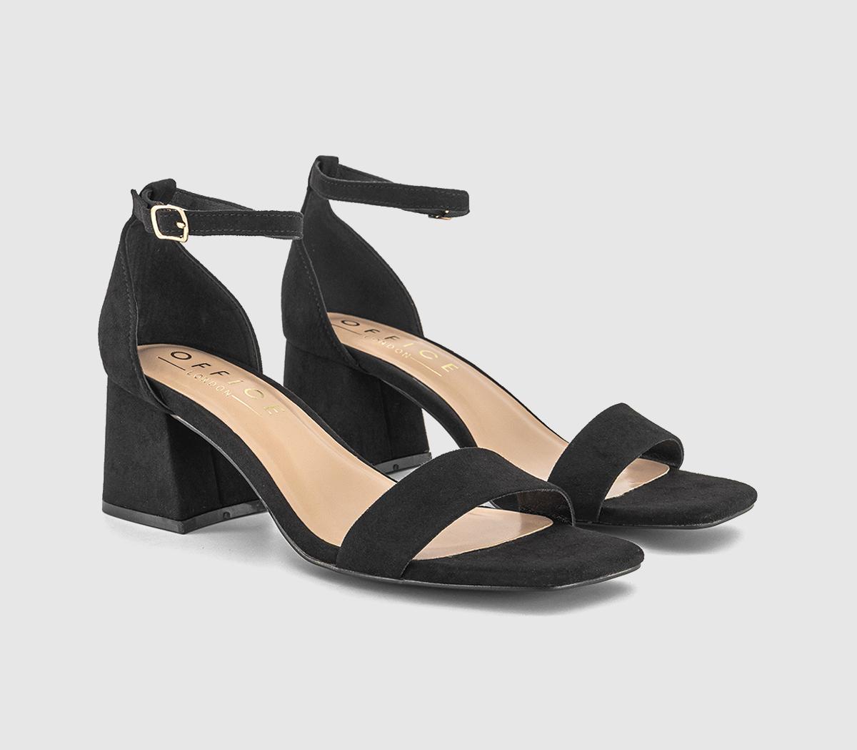 OFFICEMakaya Two Part Block Heel SandalsBlack