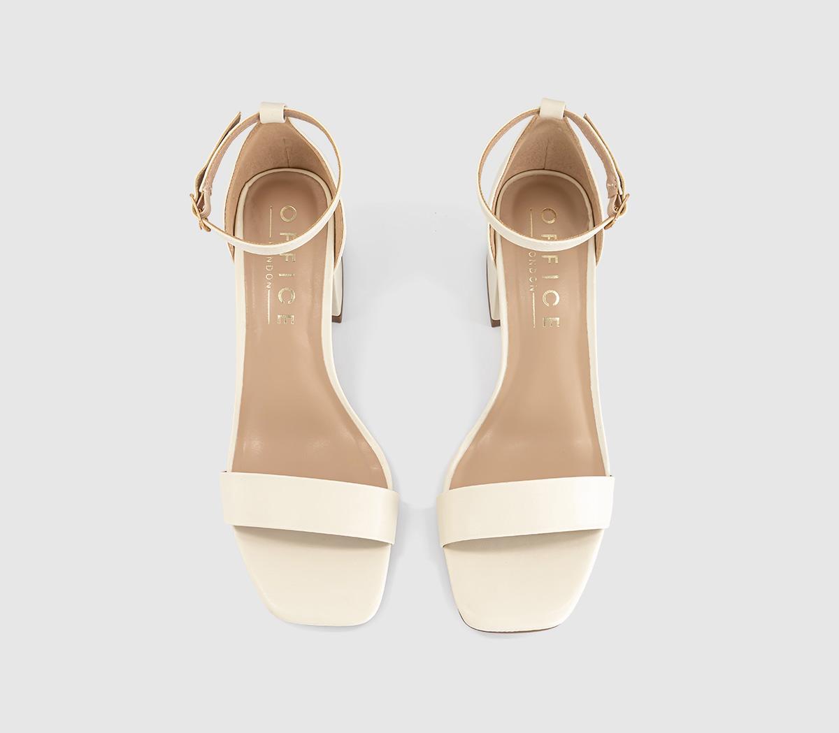 OFFICEMakaya  Two Part Block Heel SandalsOff White