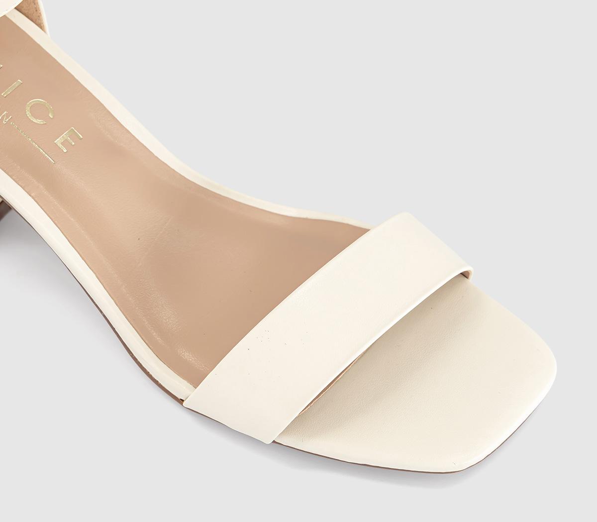 OFFICEMakaya  Two Part Block Heel SandalsOff White
