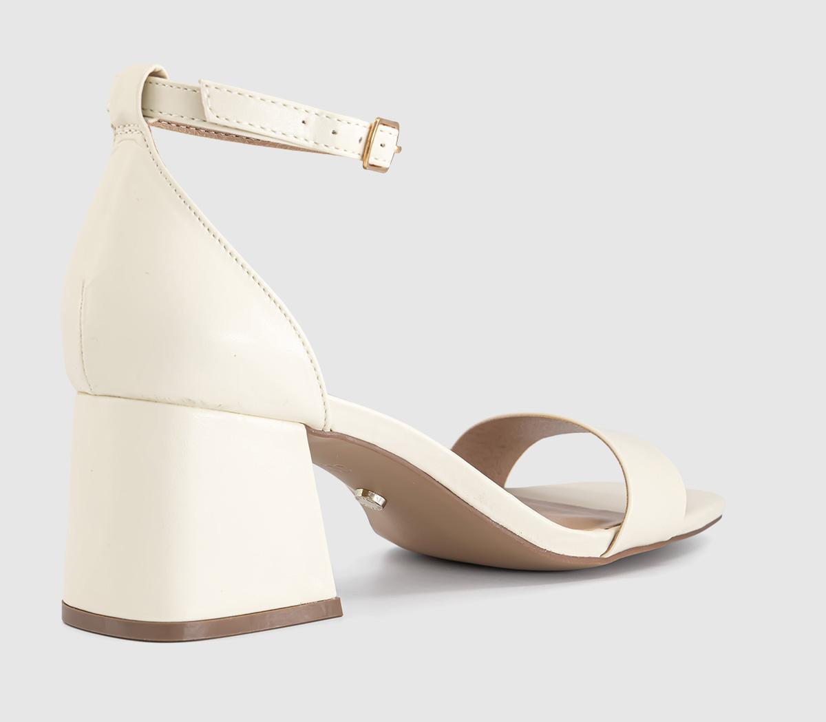 OFFICEMakaya  Two Part Block Heel SandalsOff White