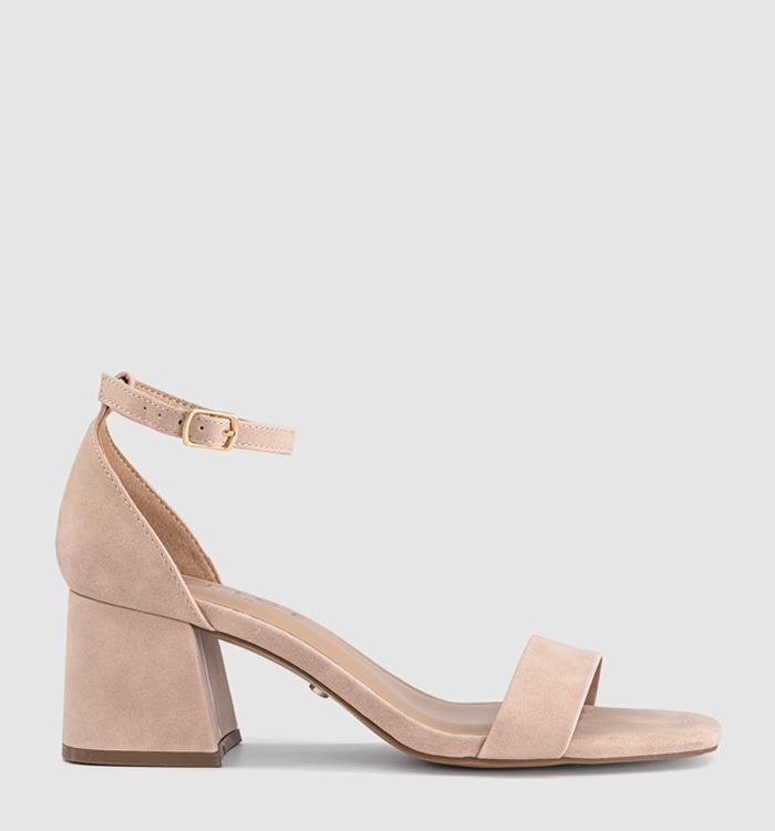OFFICE Makaya  Two Part Block Heel Sandals Blush