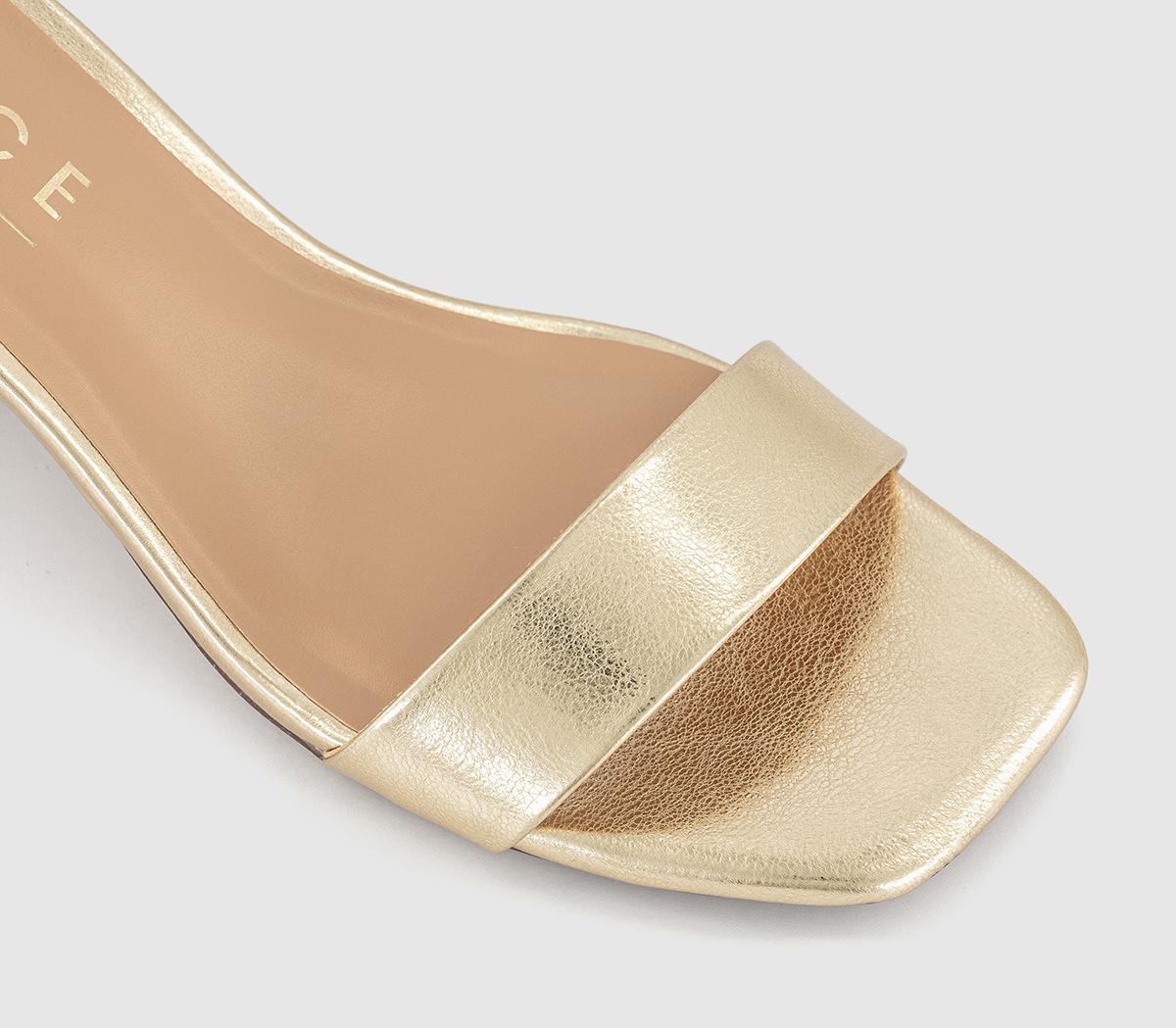 OFFICEMakaya  Two Part Block Heel SandalsGold