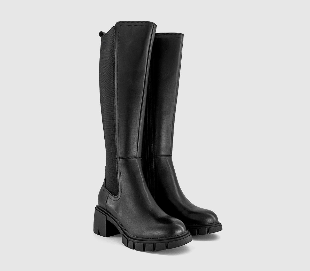 OFFICEKiara Platform Knee BootsBlack