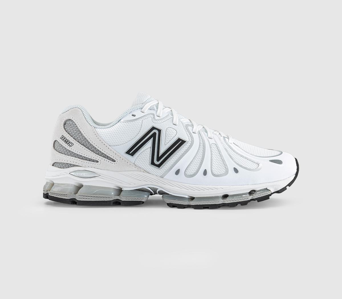 New BalanceAbzorb 1890 TrainersWhite Silver Metallic Black