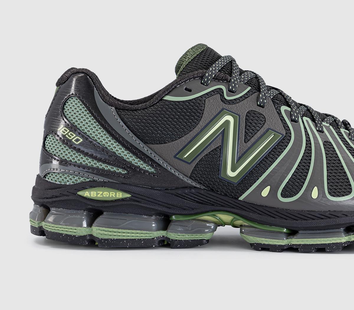 New BalanceAbzorb 1890 TrainersFaded Black Utility Green
