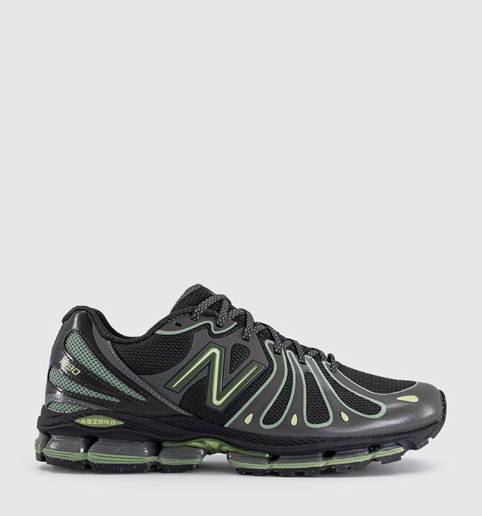 New Balance Abzorb 1890 Trainers Faded Black Utility Green
