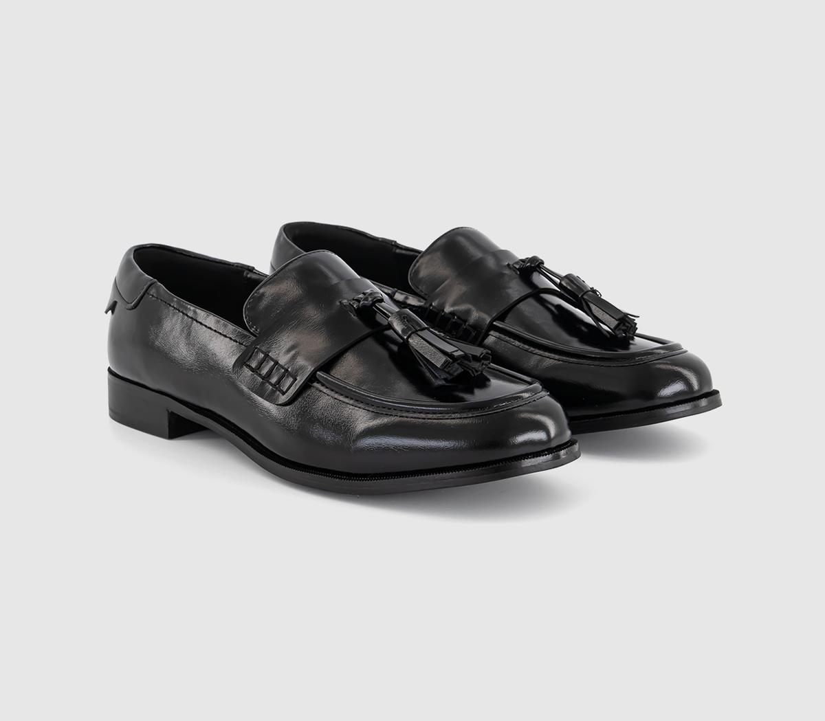 OFFICEFidget Round Toe Tassel LoafersBlack