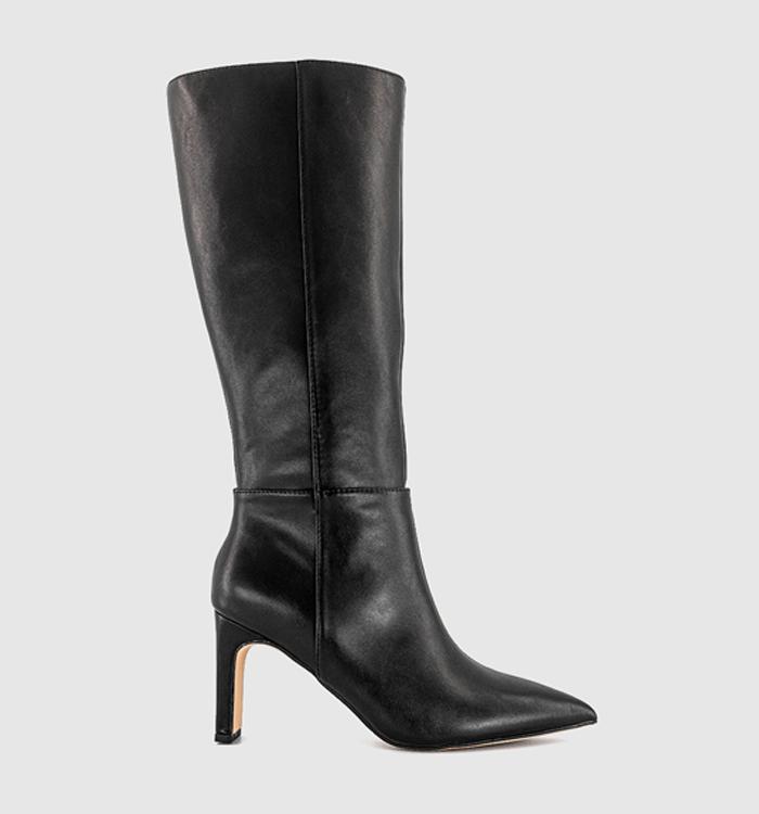 OFFICE Kadell Pointed Toe Knee High Boots Black