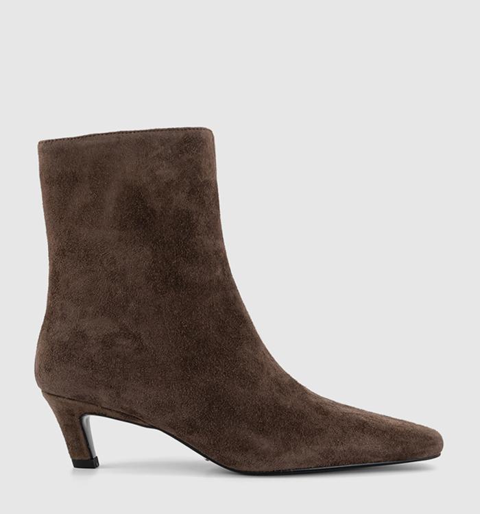 Tony Bianco Estelle Ankle Boots Espresso Suede