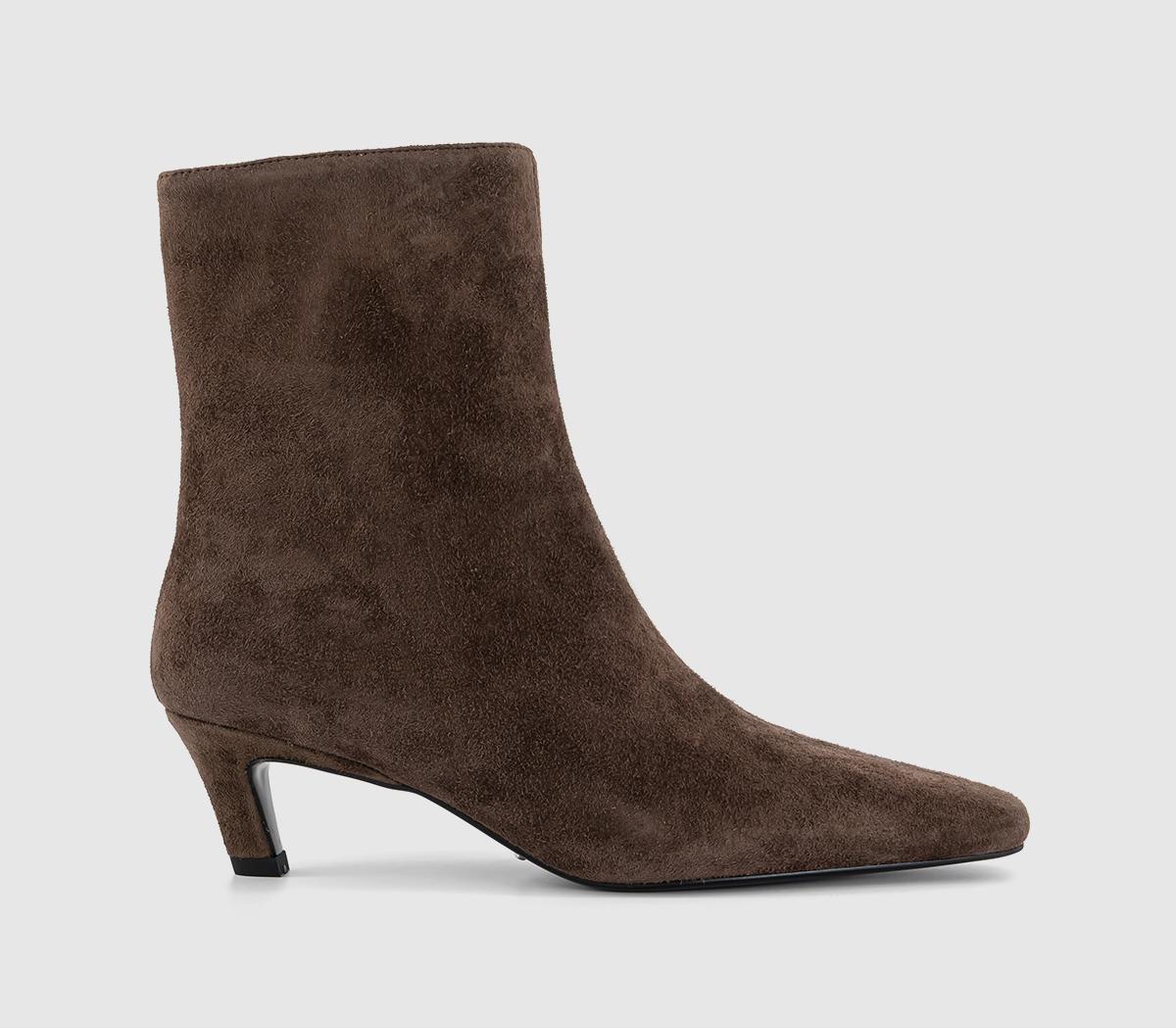 Tony Bianco Womens Estelle Ankle Boots Espresso Suede Brown, 4