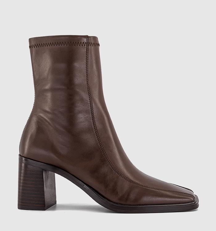 Tony Bianco Dusty Ankle Boots Brown Choco