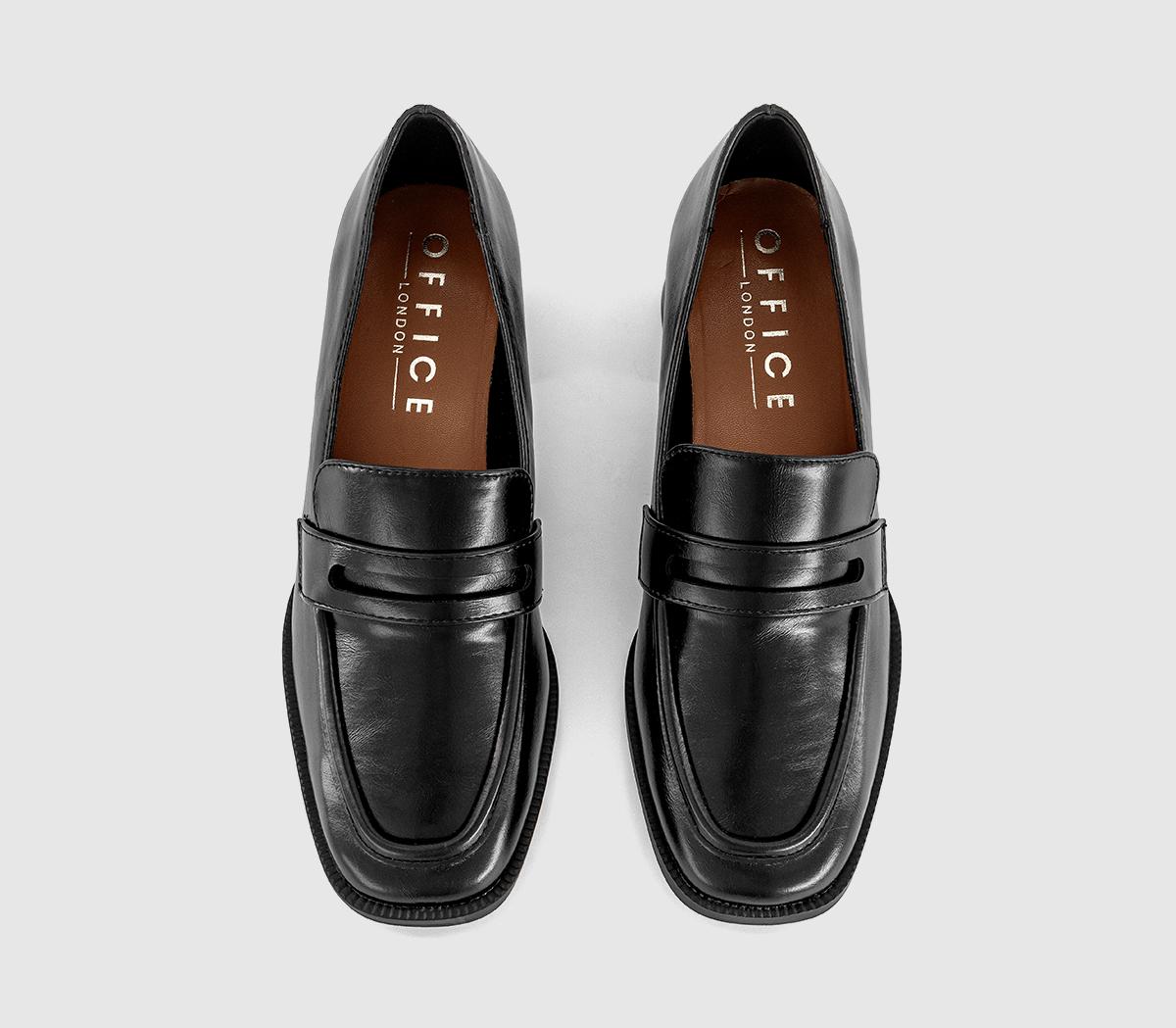 OFFICEMatilda Block Heel LoafersBlack