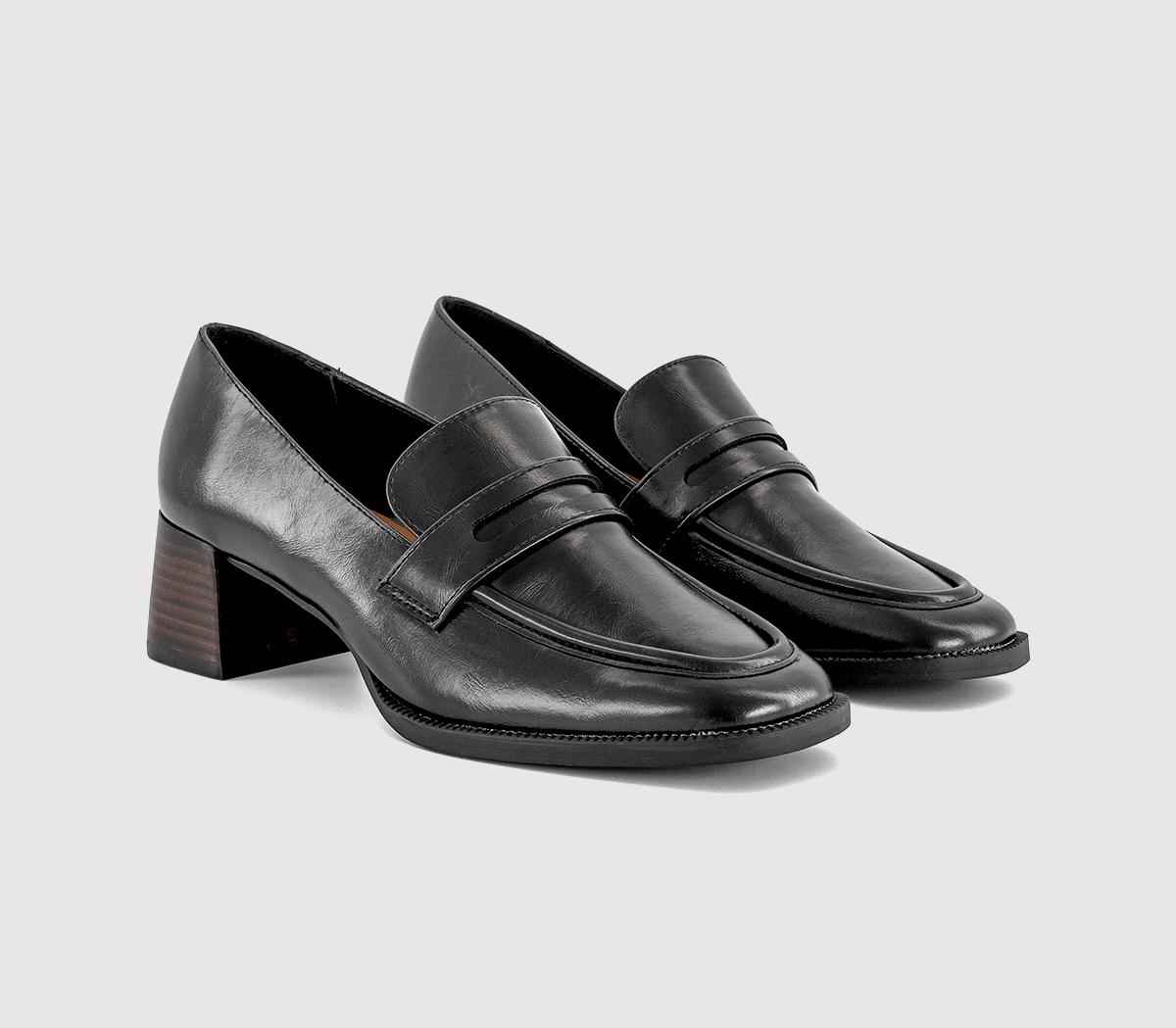 OFFICEMatilda Block Heel LoafersBlack
