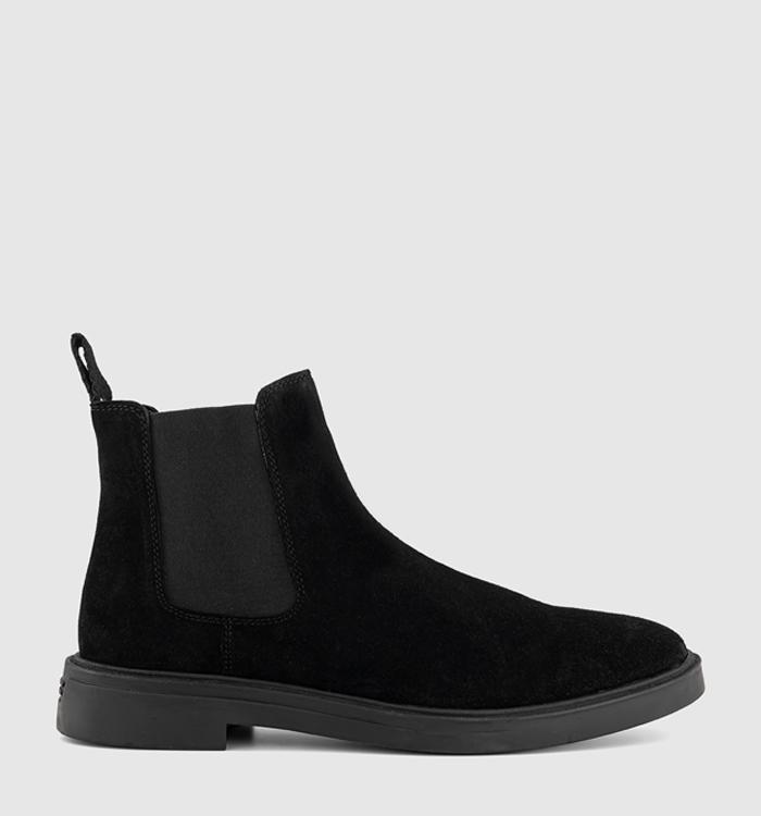 OFFICE Baltimore Chelsea Boots Black Suede